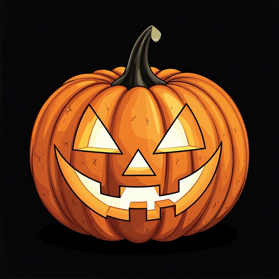 Carved Jack-o'-lantern Pumpkin Carved Jack-o'-lantern Pumpkin