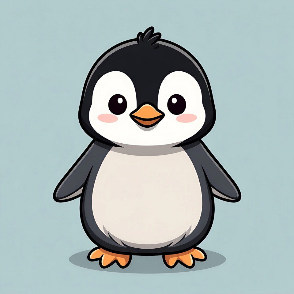 Cute cartoon penguin illustration Cute cartoon penguin illustration