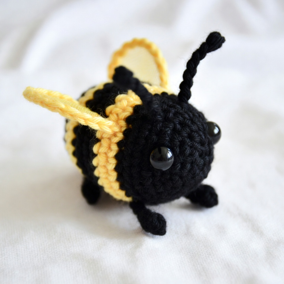 Crocheted Bumblebee Toy Crocheted Bumblebee Toy