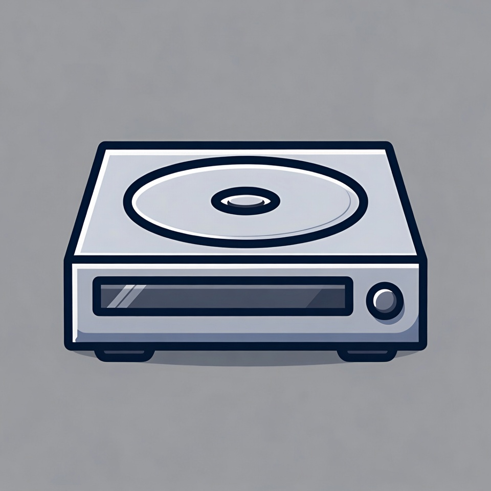 CD Player Illustration CD Player Illustration