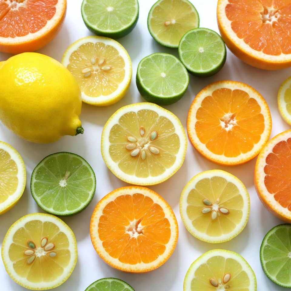 Sliced Oranges Lemons Limes Sliced Oranges Lemons Limes