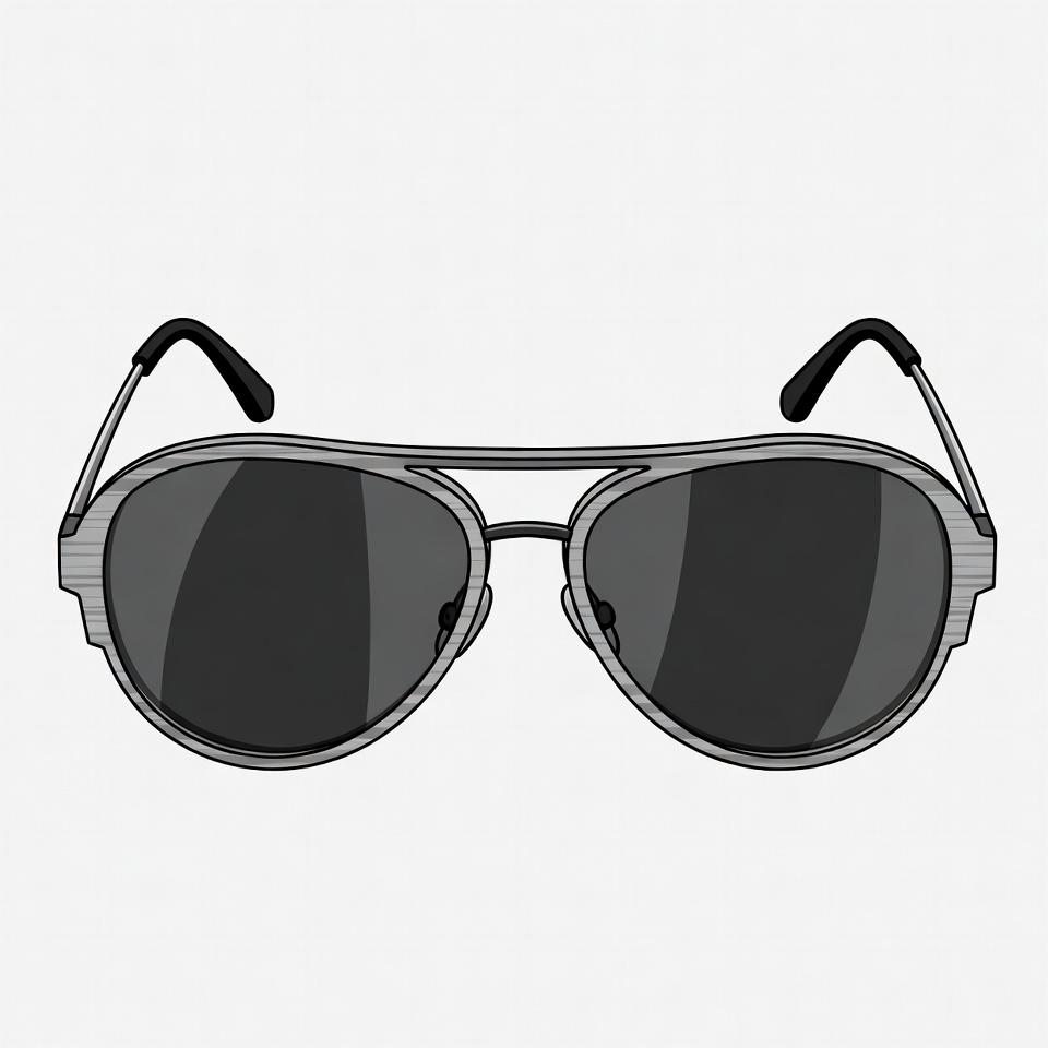 Aviator Sunglasses Illustration Aviator Sunglasses Illustration