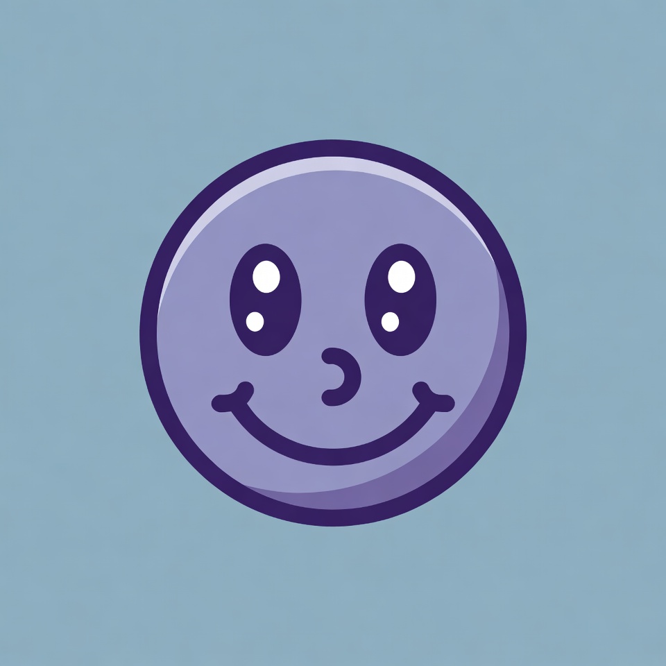 Purple Smiley Face Emoticon Purple Smiley Face Emoticon