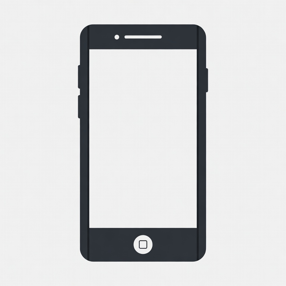 Black Smartphone Icon Black Smartphone Icon