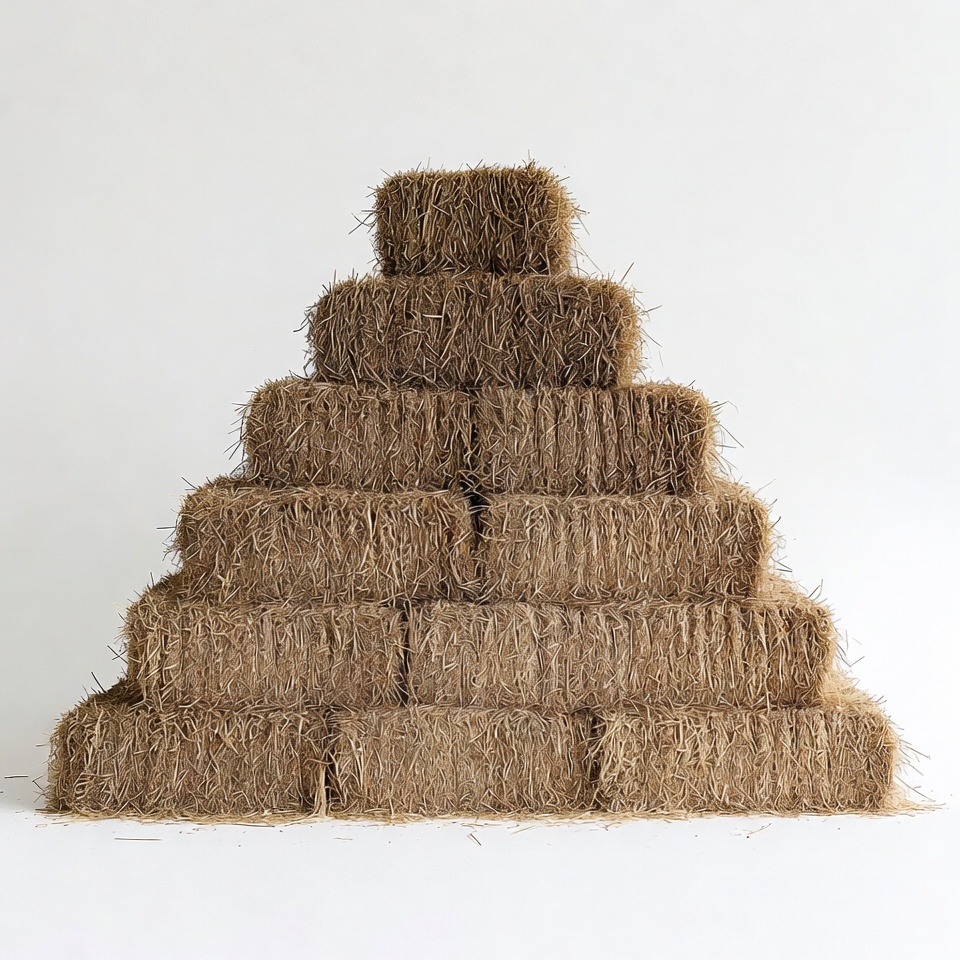 Pyramid of Hay Bales Pyramid of Hay Bales