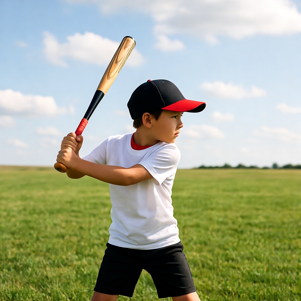 Asian boy swinging baseball bat Asian boy swinging baseball bat