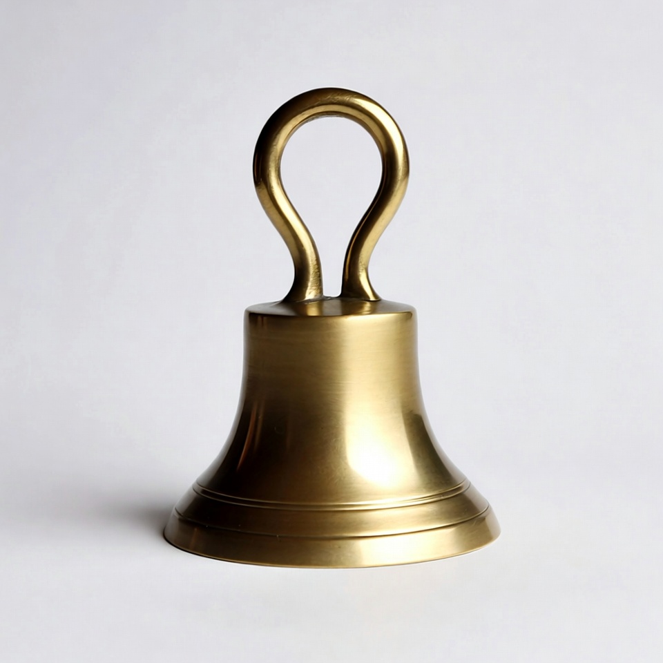 Golden Brass Bell with Handle Golden Brass Bell with Handle