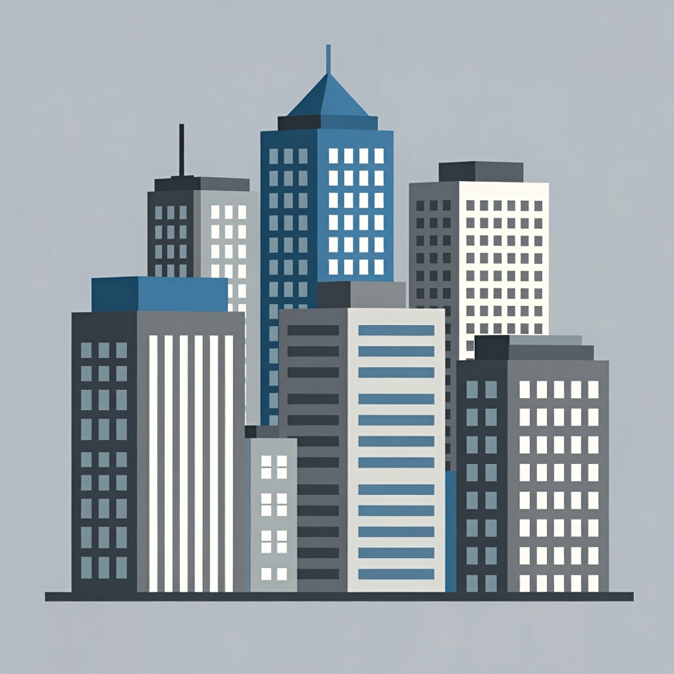 Skyscrapers City Skyline Illustration Skyscrapers City Skyline Illustration
