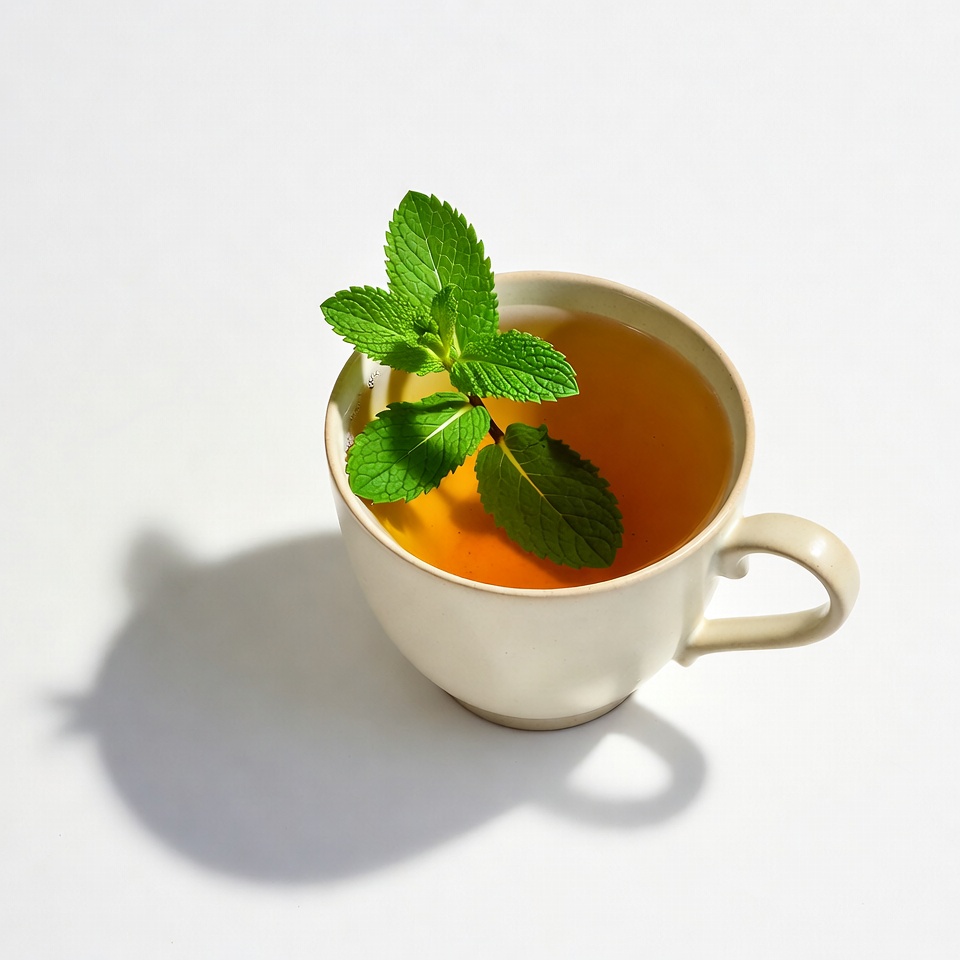 Mint Tea in White Cup Mint Tea in White Cup