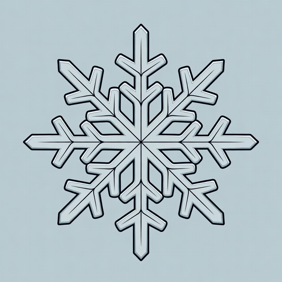 Snowflake illustration on blue background Snowflake illustration on blue background