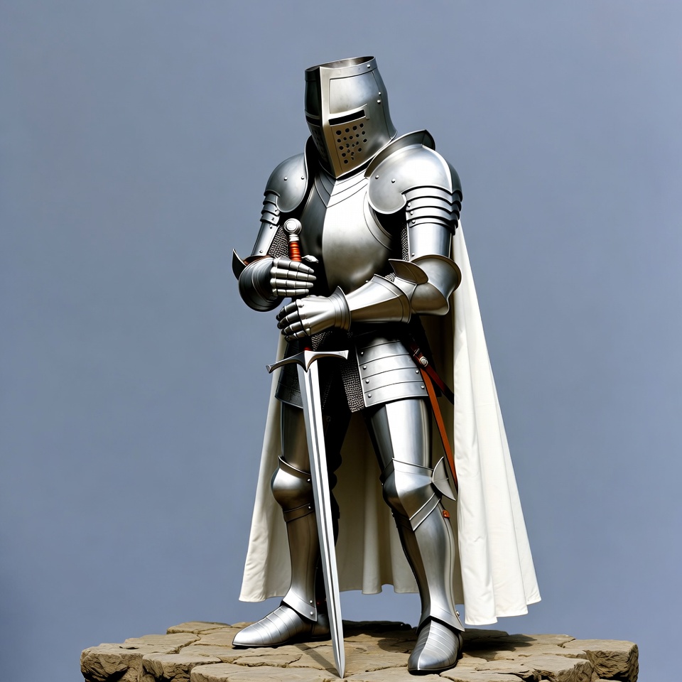 Medieval Knight in Shining Armor Medieval Knight in Shining Armor