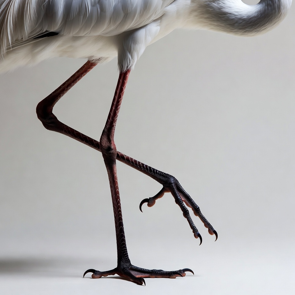 White Heron Standing on Legs White Heron Standing on Legs