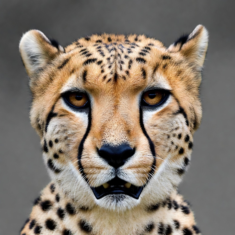 Cheetah close-up portrait Cheetah close-up portrait