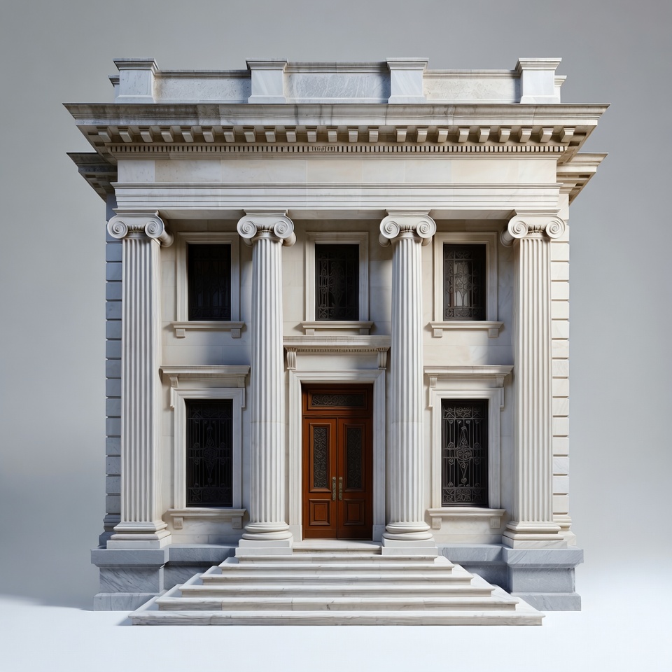 Neoclassical Building with Columns Neoclassical Building with Columns