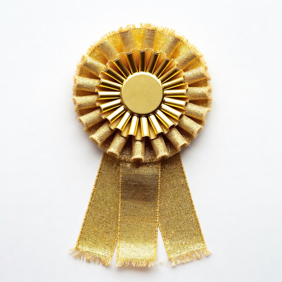 Gold Ribbon Award Badge Gold Ribbon Award Badge