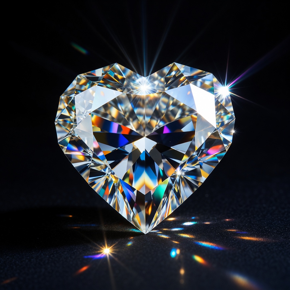 Sparkling Diamond Heart Gem Sparkling Diamond Heart Gem