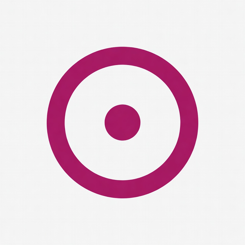 Purple Circle with Small Inner Dot Purple Circle with Small Inner Dot