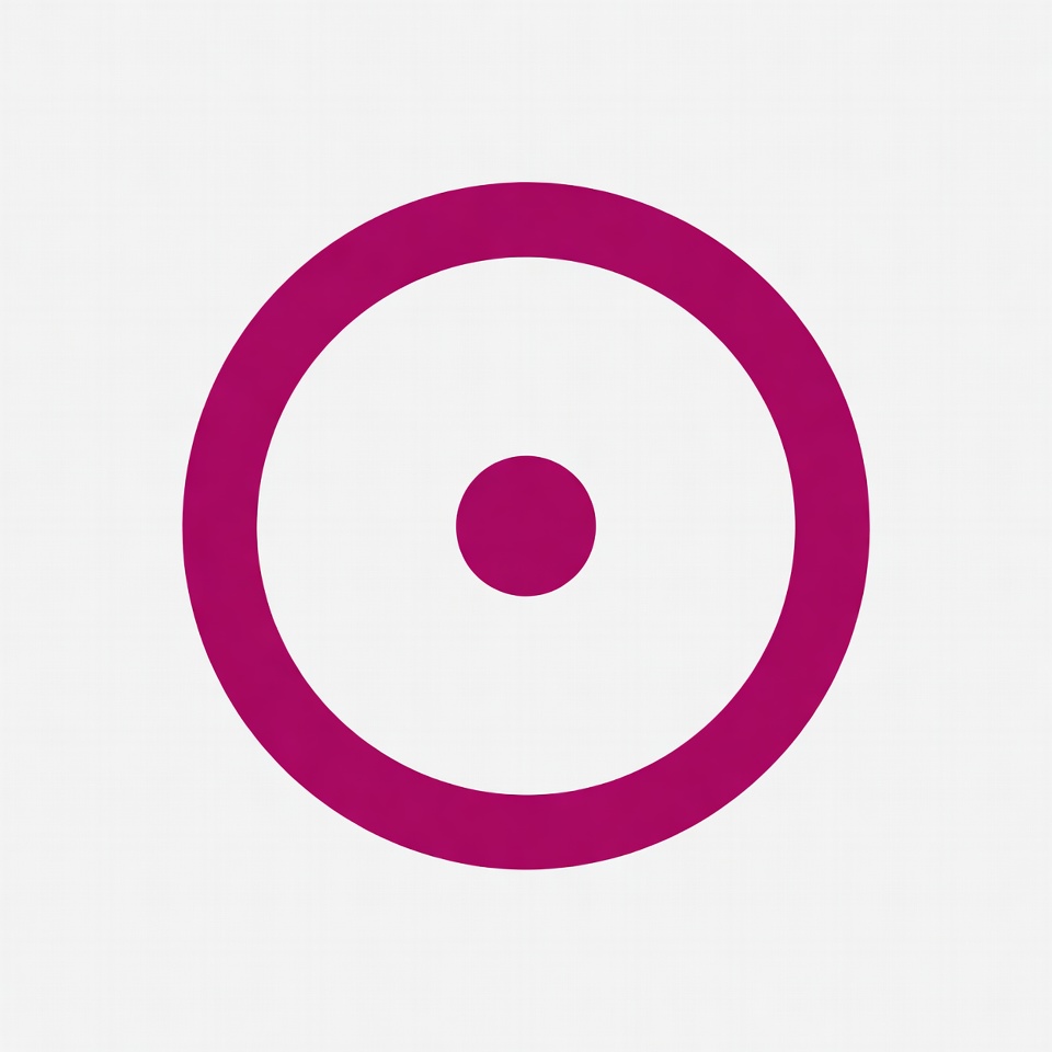 Purple Circle with Central Dot Purple Circle with Central Dot