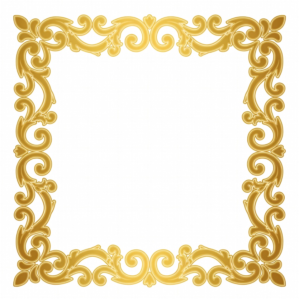 Ornate Golden Frame Border Ornate Golden Frame Border