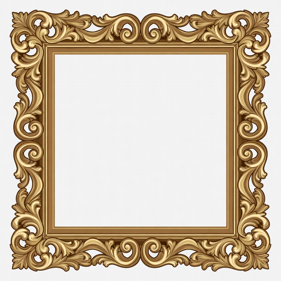 Ornate Gold Picture Frame Ornate Gold Picture Frame