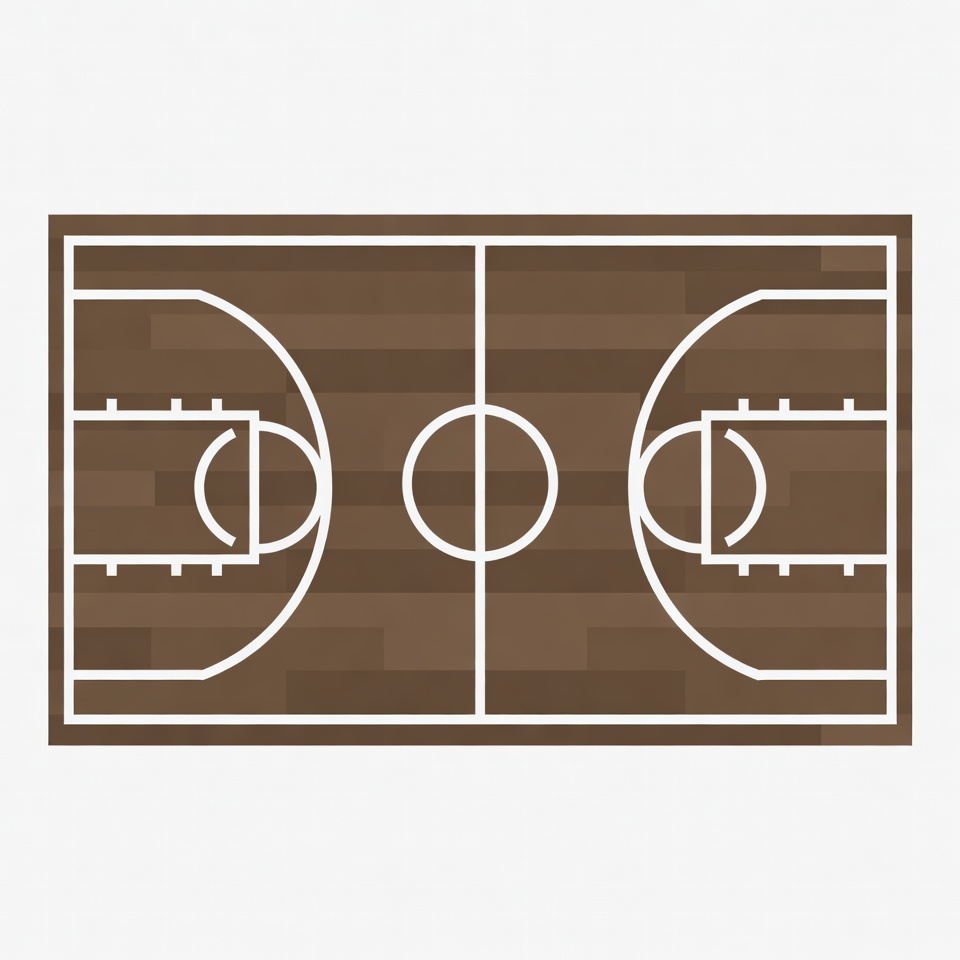 Basketball Court Illustration Basketball Court Illustration