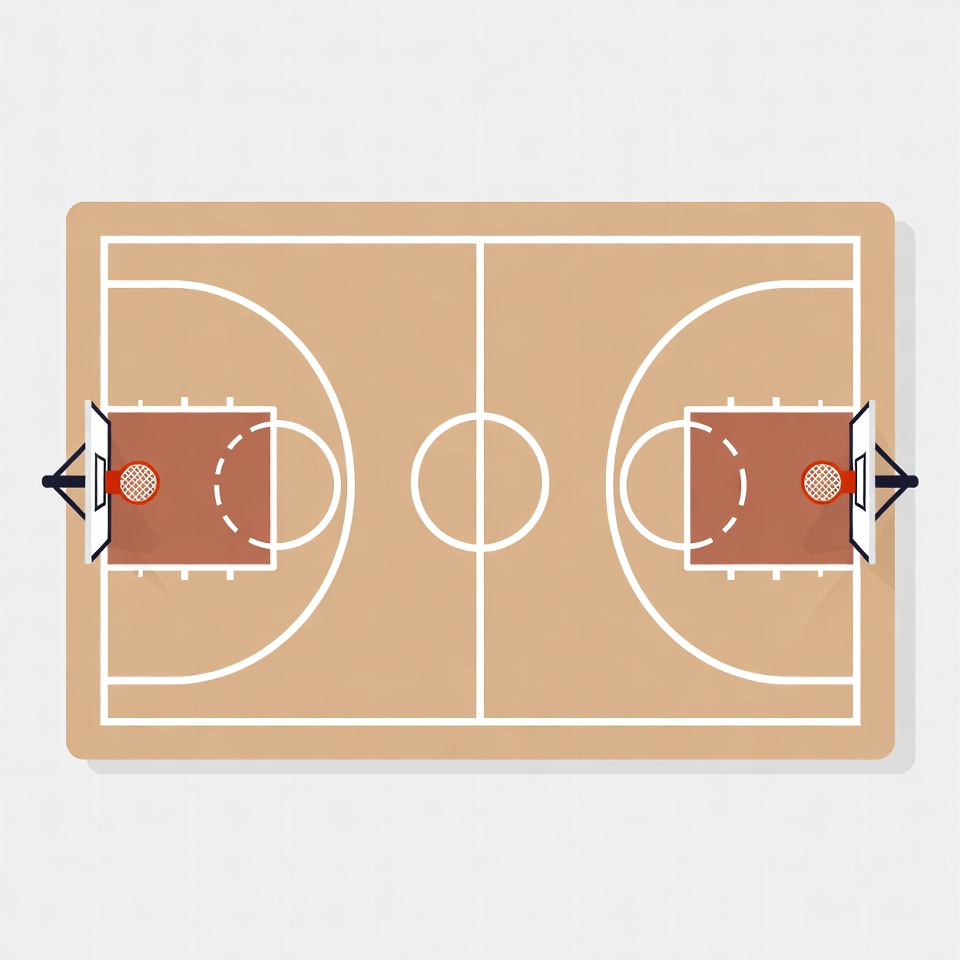 Basketball Court Illustration Basketball Court Illustration