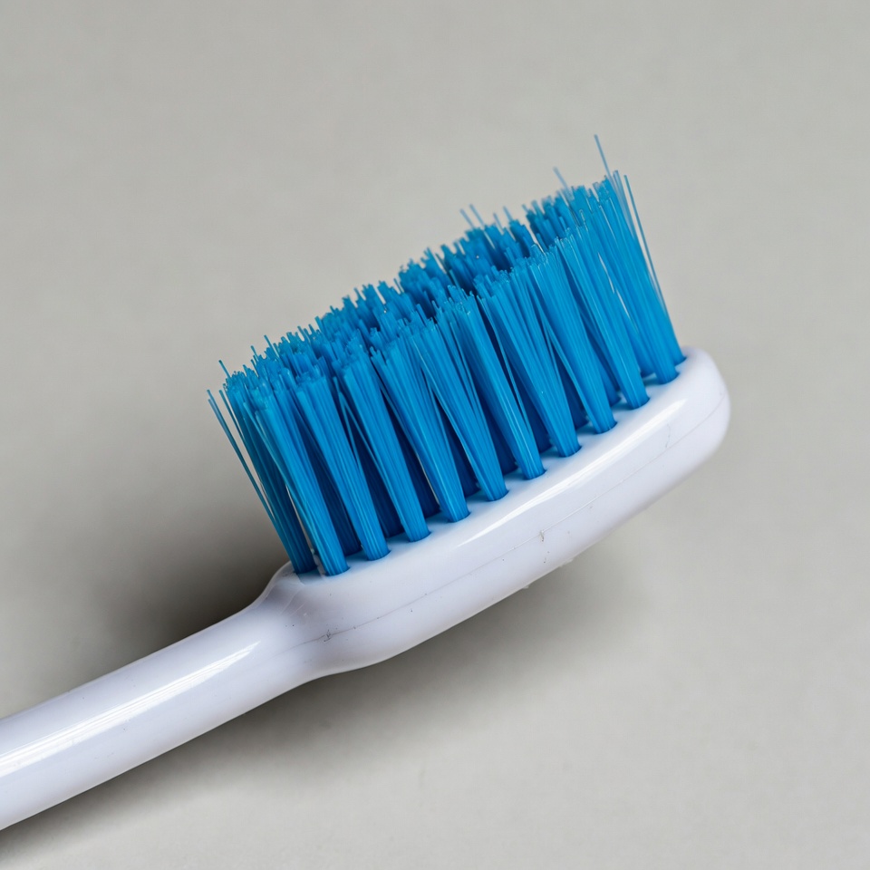 Blue toothbrush on white background Blue toothbrush on white background