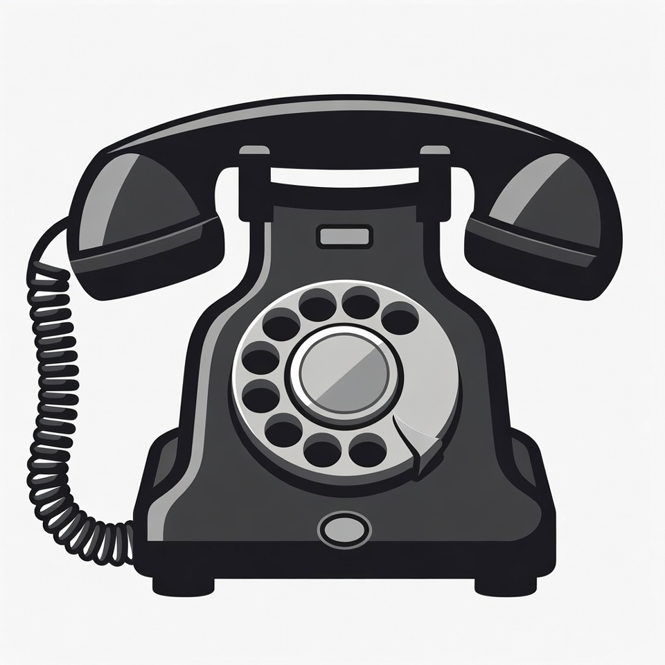 Black Rotary Dial Phone Black Rotary Dial Phone