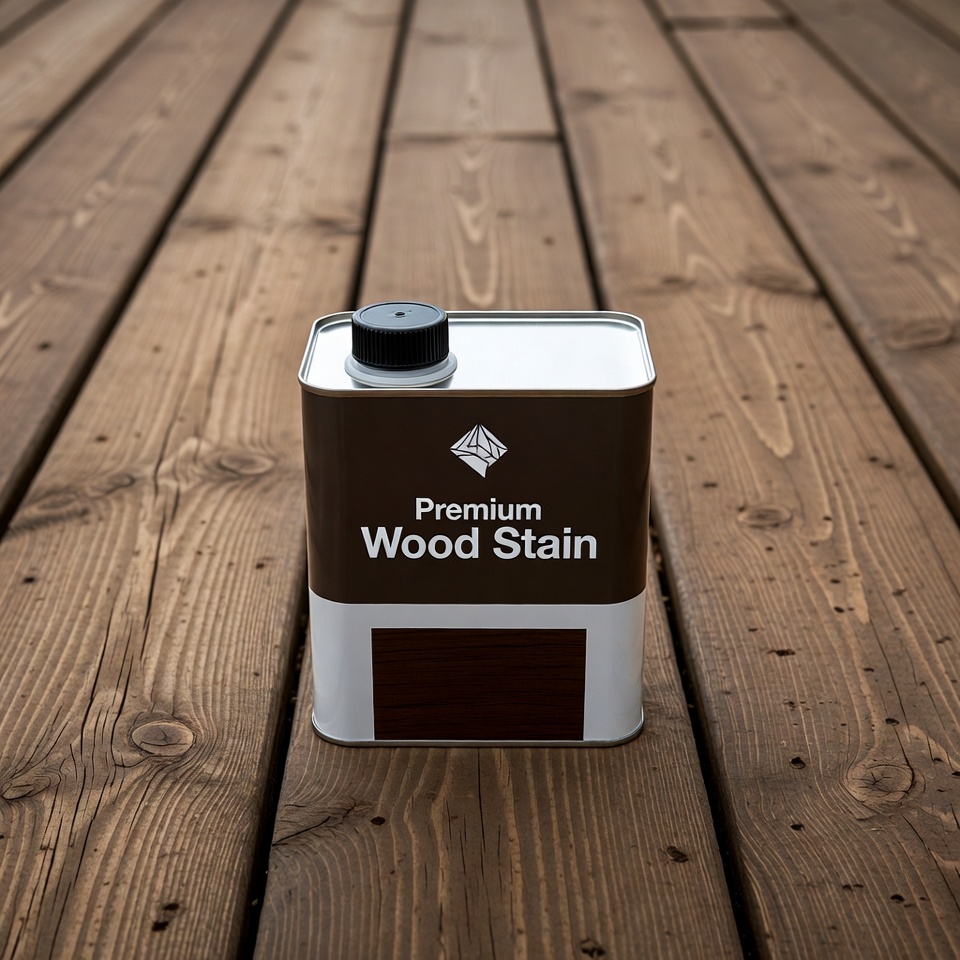 Premium Wood Stain Can on Deck Premium Wood Stain Can on Deck