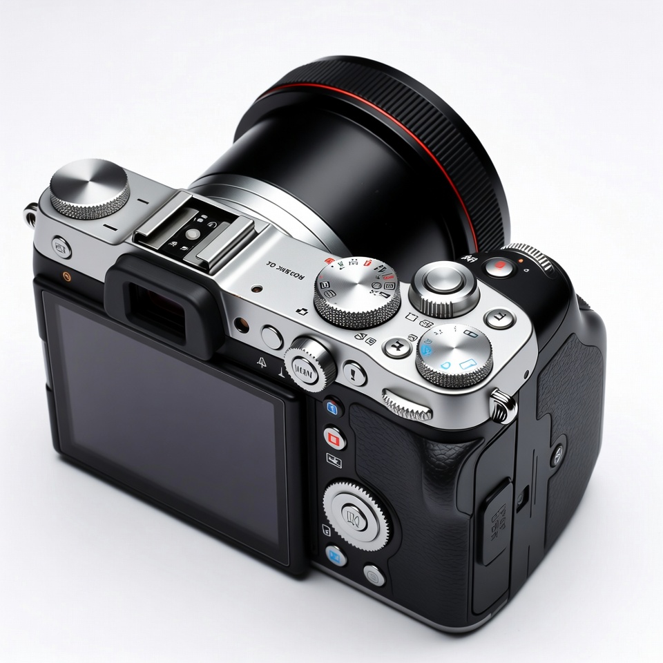 Fujifilm X-T4 Mirrorless Camera Rear View Fujifilm X-T4 Mirrorless Camera Rear View