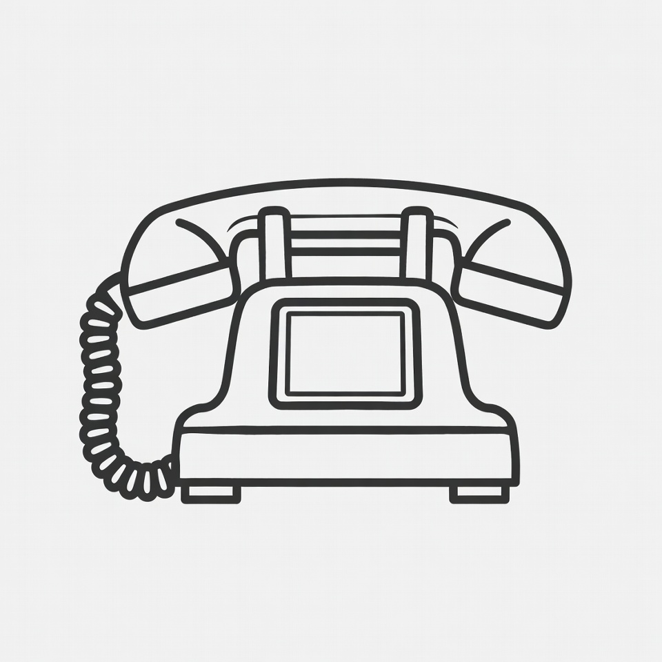 Vintage Rotary Phone Illustration Vintage Rotary Phone Illustration