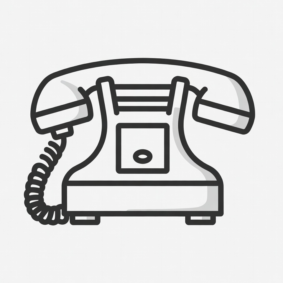 Vintage Rotary Phone Illustration Vintage Rotary Phone Illustration