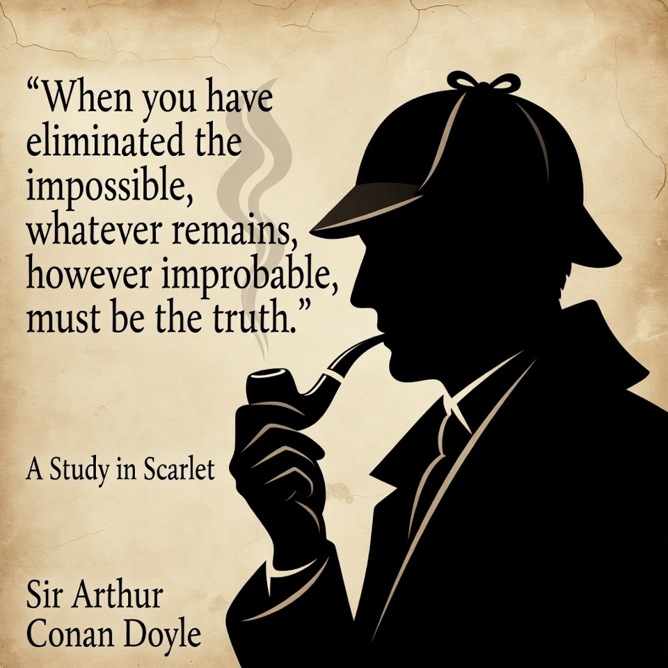 Sherlock Holmes Quote Illustration Sherlock Holmes Quote Illustration