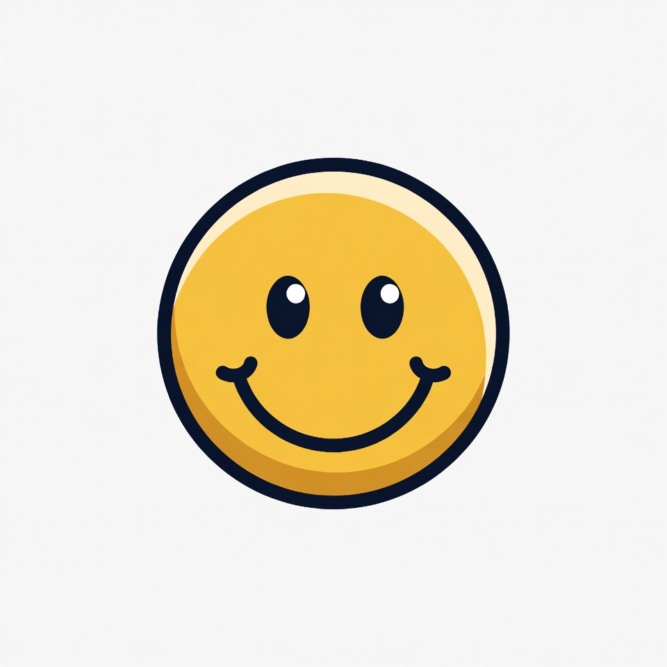 Smiling Yellow Emoticon Face Smiling Yellow Emoticon Face