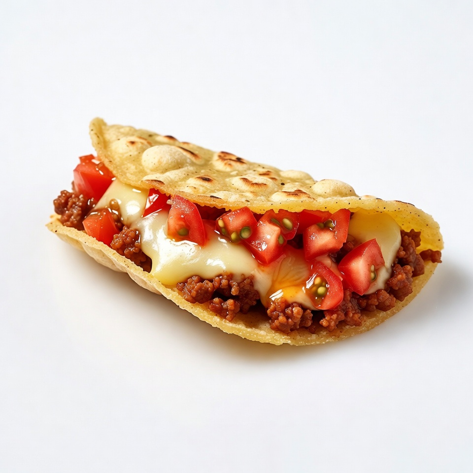 Beef Taco with Cheese and Tomatoes Beef Taco with Cheese and Tomatoes