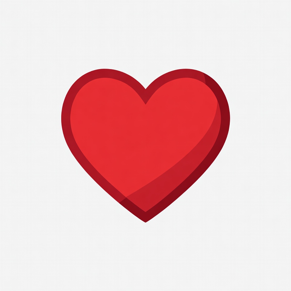 Red heart illustration Red heart illustration