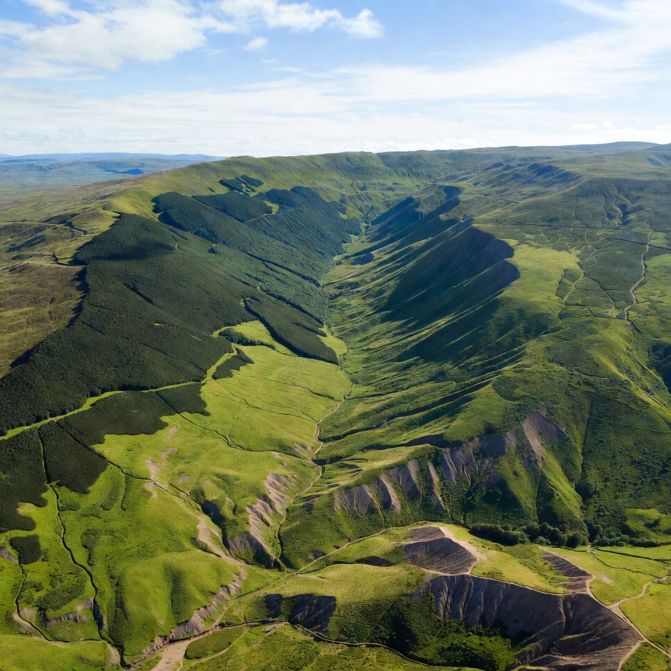 Aerial View of Green Mountain Valley Aerial View of Green Mountain Valley