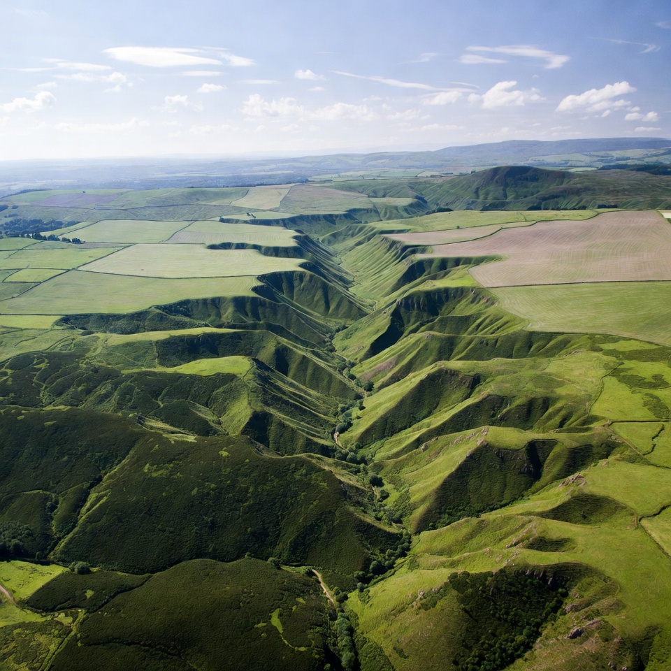 Green Valley Aerial Landscape View Green Valley Aerial Landscape View