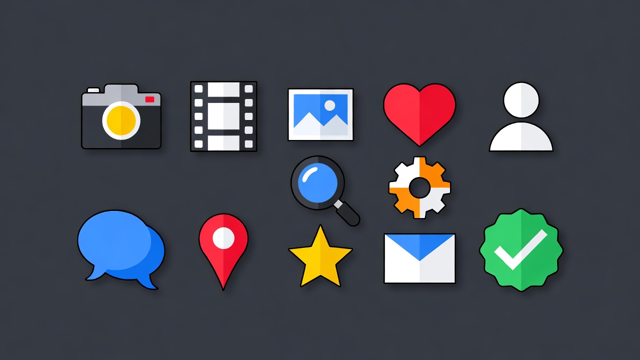 Colorful Flat UI Icons Set Colorful Flat UI Icons Set