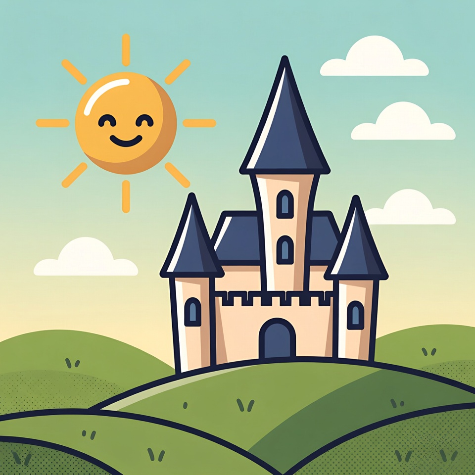 Sunny Castle on Green Hill Sunny Castle on Green Hill