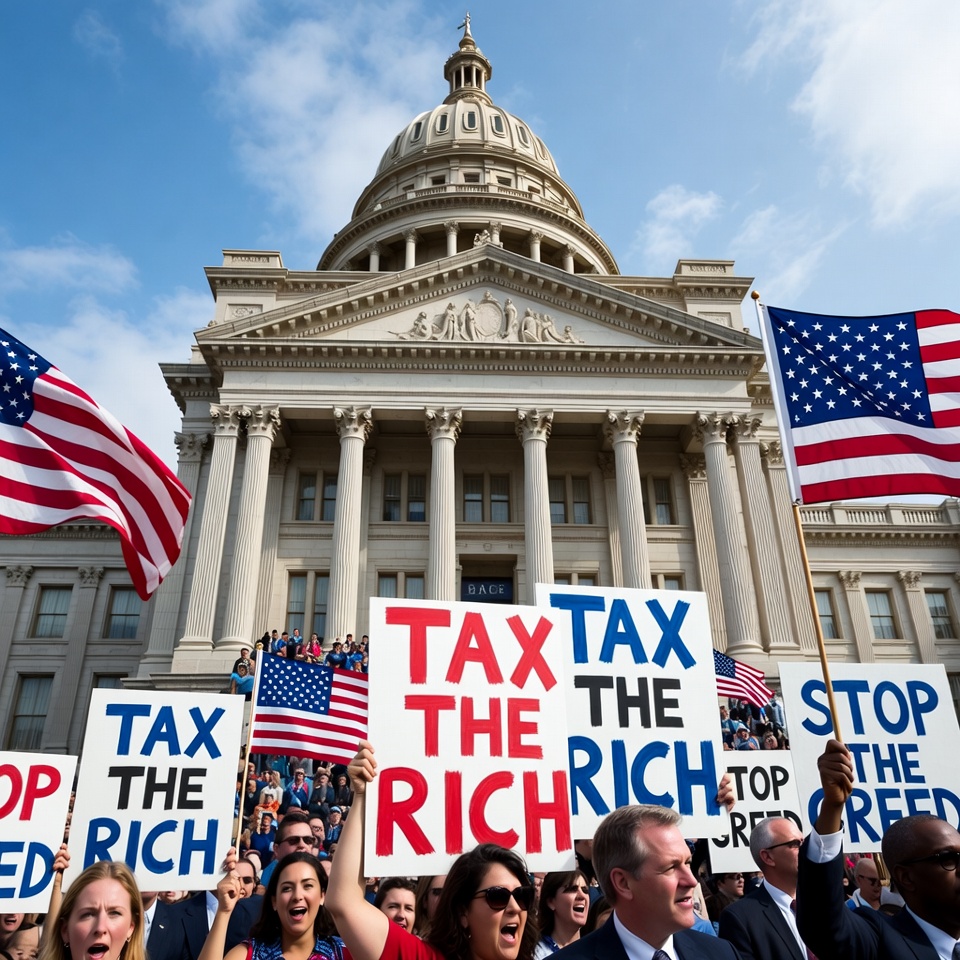 Tax the Rich Protest at Capitol Tax the Rich Protest at Capitol