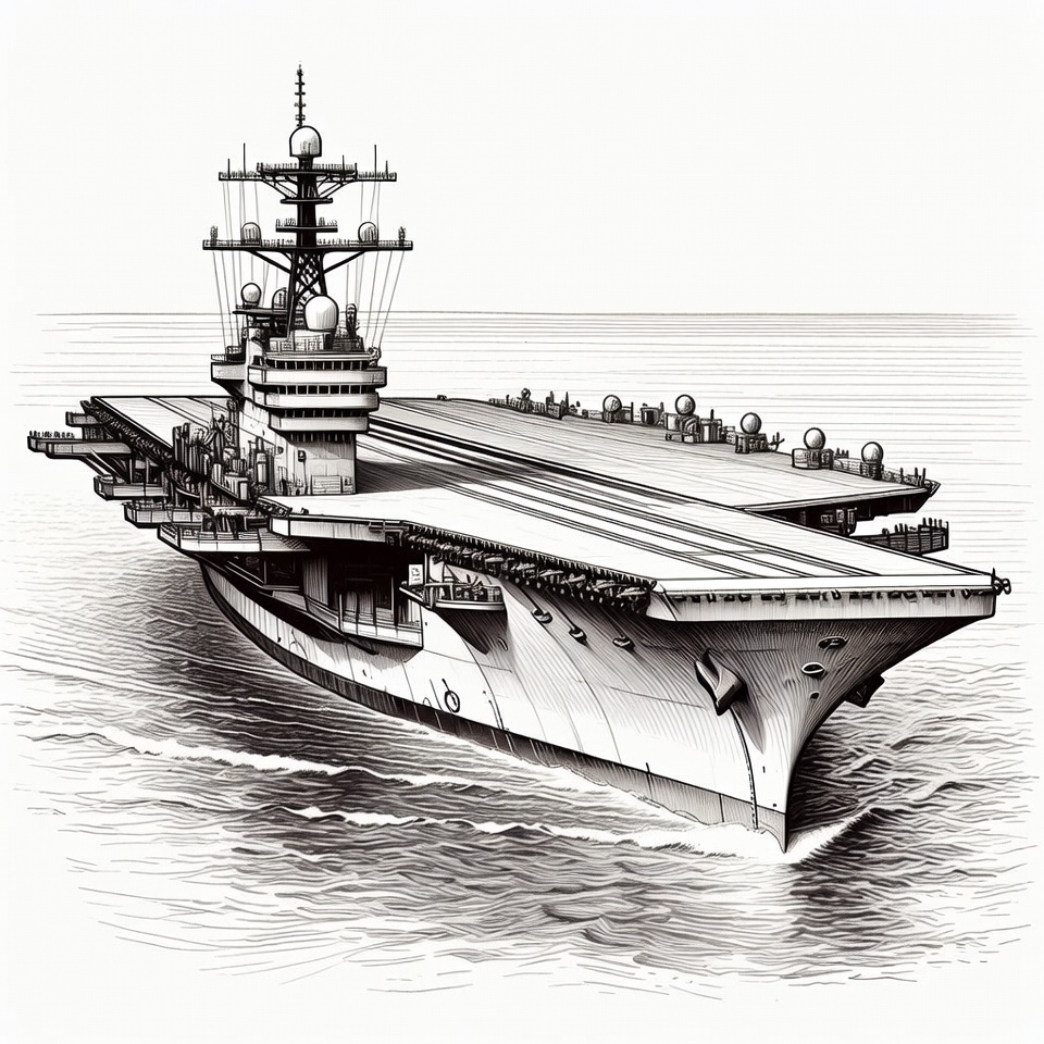 Aircraft Carrier at Sea Aircraft Carrier at Sea
