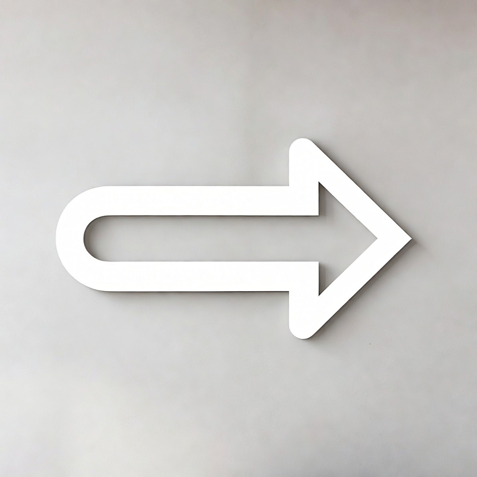 White Arrow on Gray Background White Arrow on Gray Background