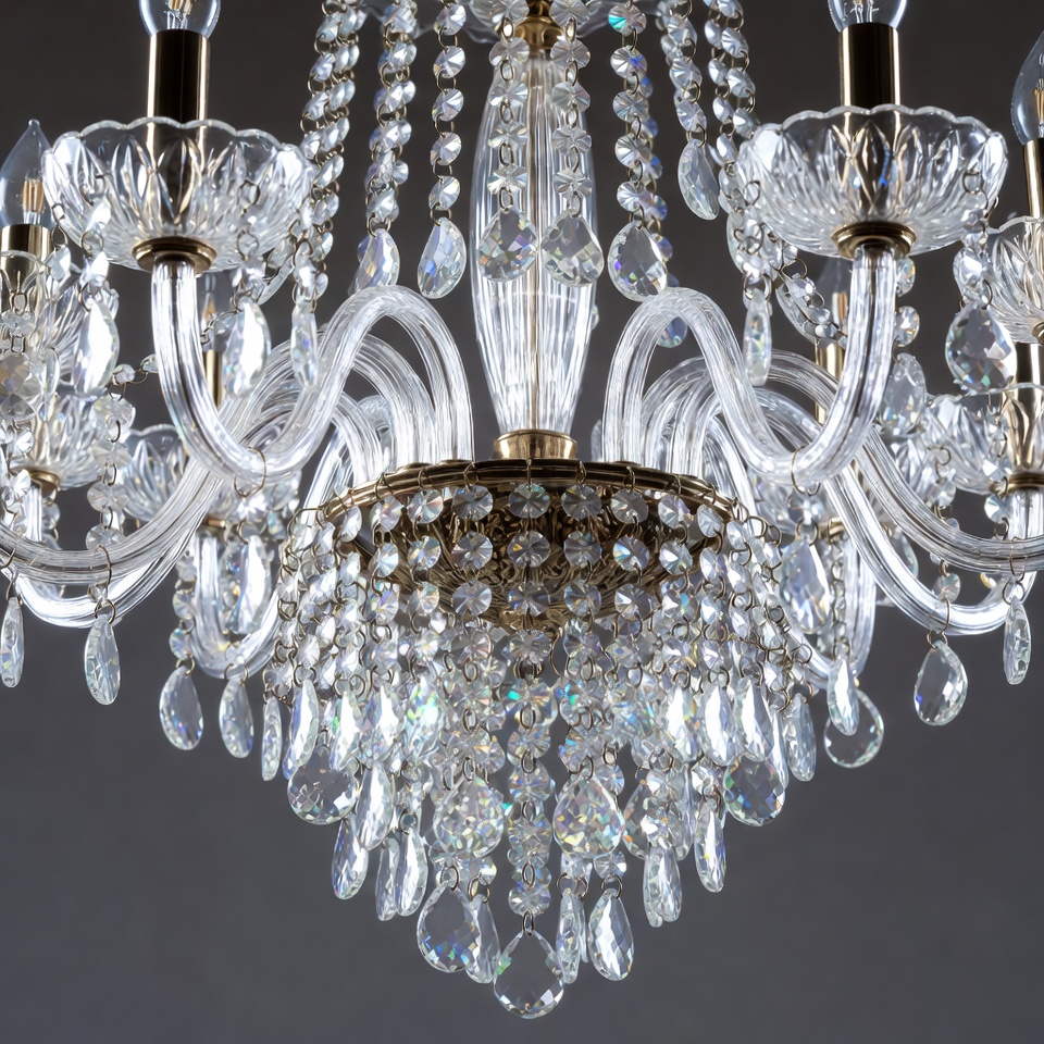 Elegant Crystal Chandelier Hanging Elegant Crystal Chandelier Hanging