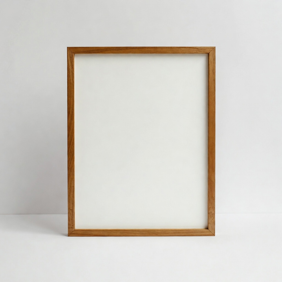 Wooden Frame with White Mat Wooden Frame with White Mat