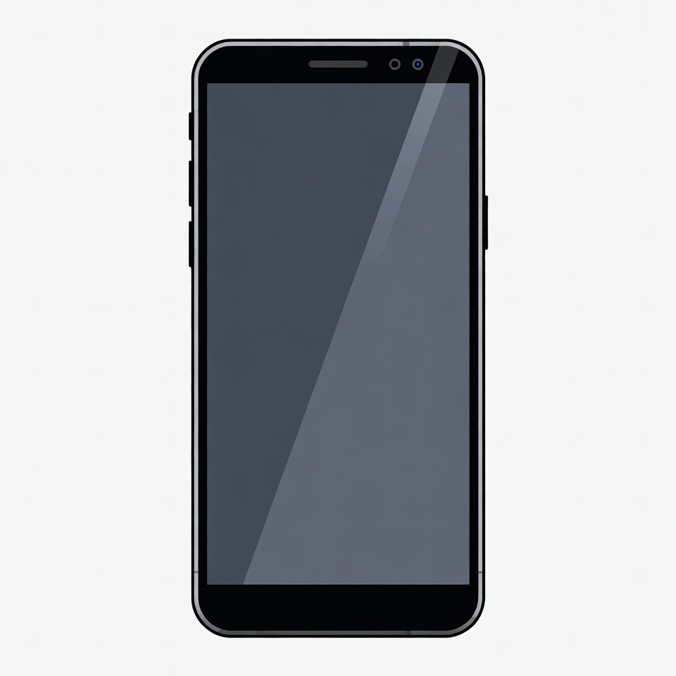 Black Smartphone Illustration Black Smartphone Illustration