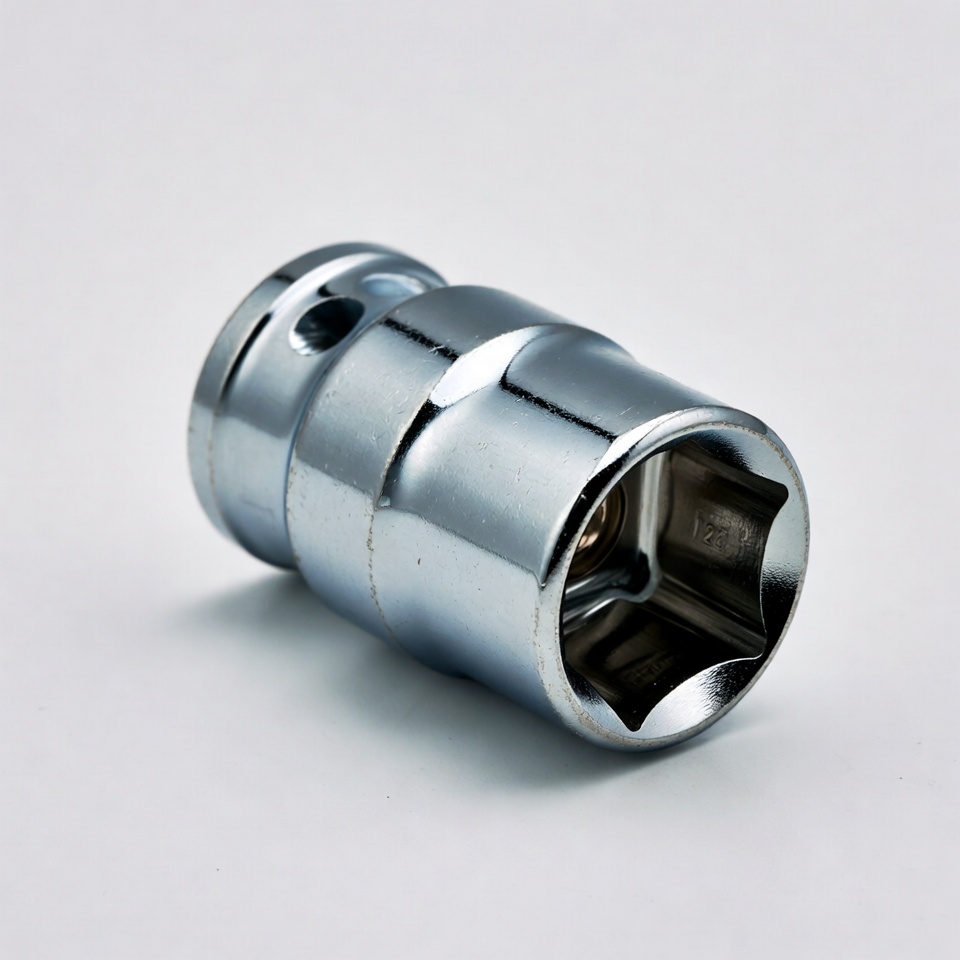 Shiny Chrome Socket Wrench Tool Shiny Chrome Socket Wrench Tool