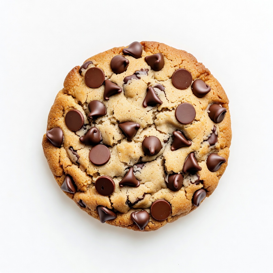 Chocolate Chip Cookie Top View Chocolate Chip Cookie Top View