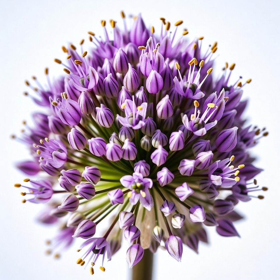 Purple Allium Flower Bloom Purple Allium Flower Bloom