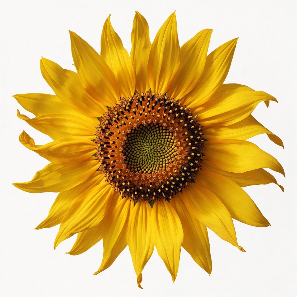Bright yellow sunflower isolated Bright yellow sunflower isolated
